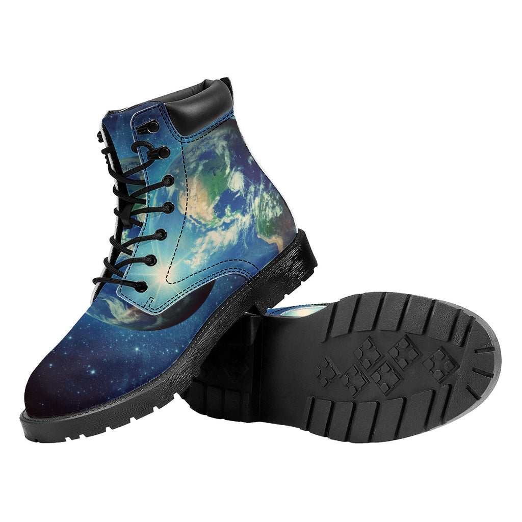 Earth And Space Print Work Boots