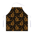 Eastern Dragon Pattern Print Adjustable Apron