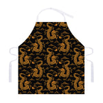Eastern Dragon Pattern Print Adjustable Apron