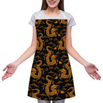 Eastern Dragon Pattern Print Adjustable Apron