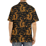 Eastern Dragon Pattern Print Aloha Shirt