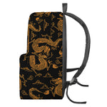 Eastern Dragon Pattern Print Backpack