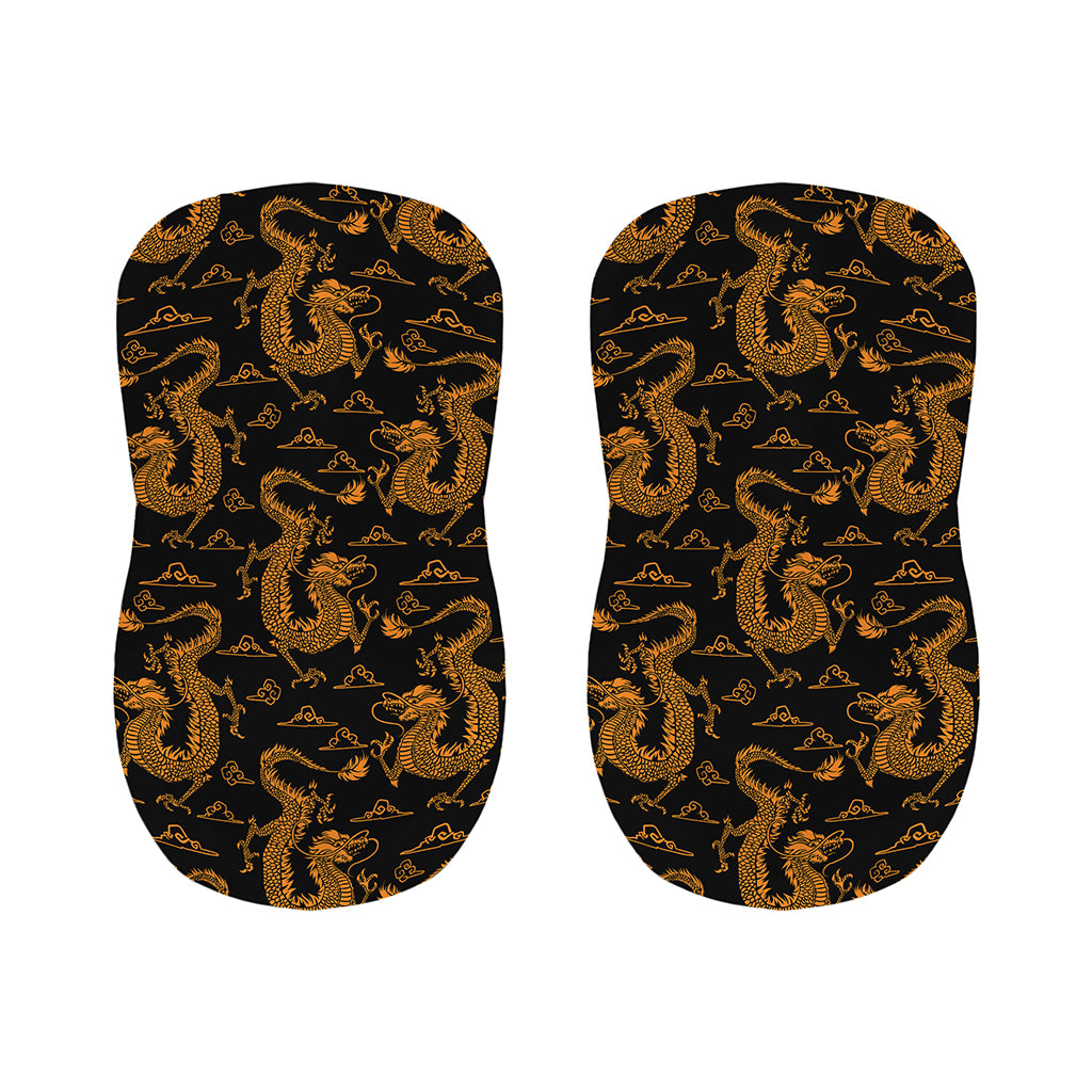 Eastern Dragon Pattern Print Bar Stool Covers