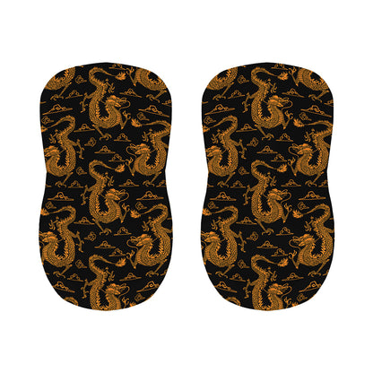 Eastern Dragon Pattern Print Bar Stool Covers