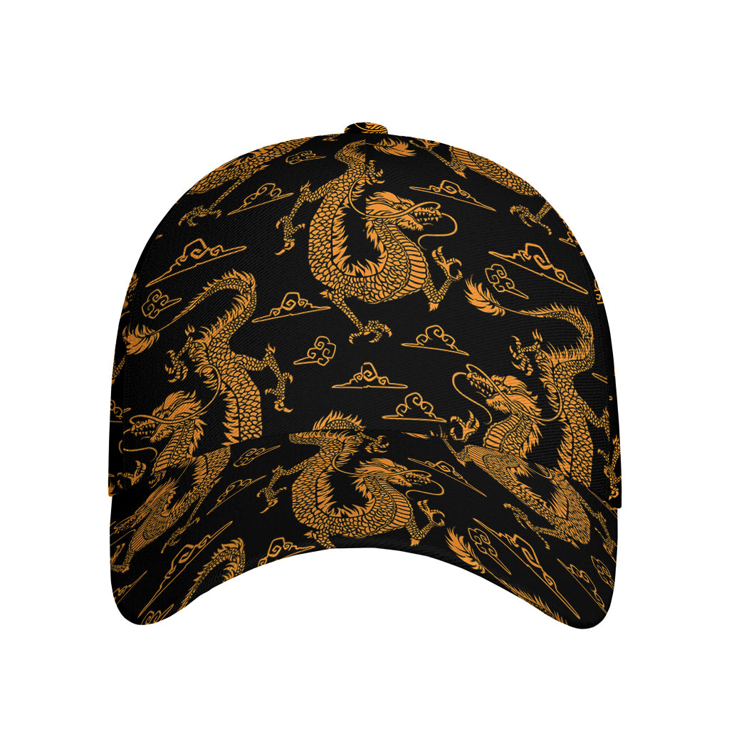 Eastern Dragon Pattern Print Baseball Cap