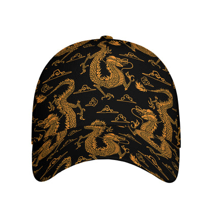 Eastern Dragon Pattern Print Baseball Cap