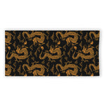 Eastern Dragon Pattern Print Beach Towel
