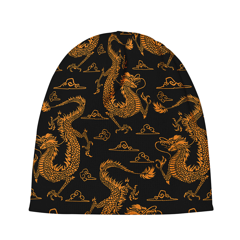 Eastern Dragon Pattern Print Beanie