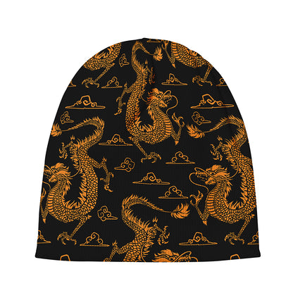 Eastern Dragon Pattern Print Beanie