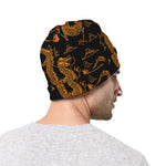 Eastern Dragon Pattern Print Beanie