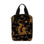 Eastern Dragon Pattern Print Bible Tote Bag