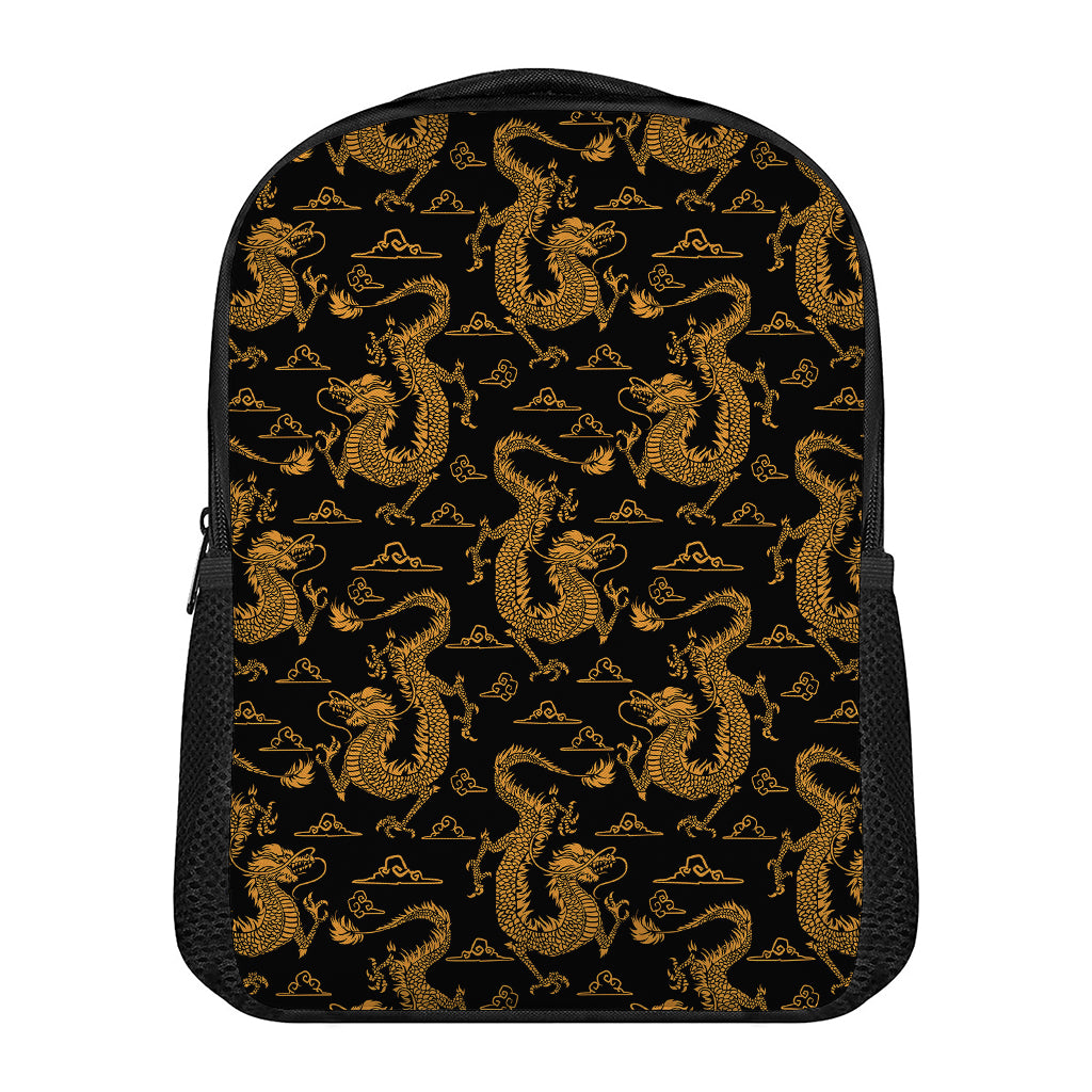 Eastern Dragon Pattern Print Casual Backpack