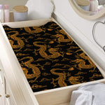 Eastern Dragon Pattern Print Changing Pad Cover
