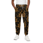 Eastern Dragon Pattern Print Cotton Pants