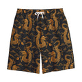 Eastern Dragon Pattern Print Cotton Shorts