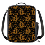 Eastern Dragon Pattern Print Crossbody Lunch Bag