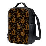 Eastern Dragon Pattern Print Crossbody Lunch Bag