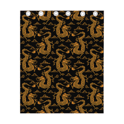 Eastern Dragon Pattern Print Curtain