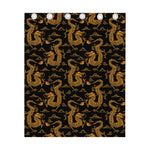 Eastern Dragon Pattern Print Curtain