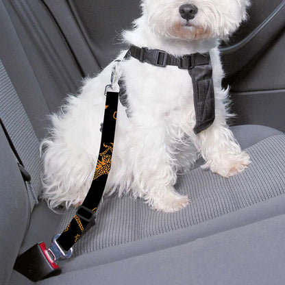 Eastern Dragon Pattern Print Dog Seat Belt
