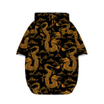 Eastern Dragon Pattern Print Dog Zip Up Hoodie
