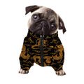 Eastern Dragon Pattern Print Dog Zip Up Jacket