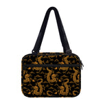 Eastern Dragon Pattern Print Double Strap Bible Bag