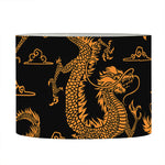 Eastern Dragon Pattern Print Drum Lamp Shade