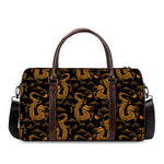 Eastern Dragon Pattern Print Duffle Bag