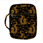 Eastern Dragon Pattern Print Front Pocket Bible Bag