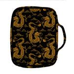Eastern Dragon Pattern Print Front Pocket Bible Bag