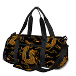 Eastern Dragon Pattern Print Gym Bag