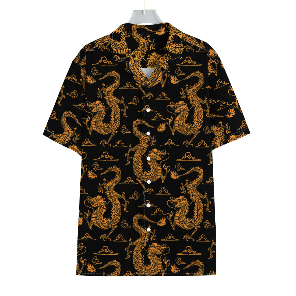 Eastern Dragon Pattern Print Hawaiian Shirt
