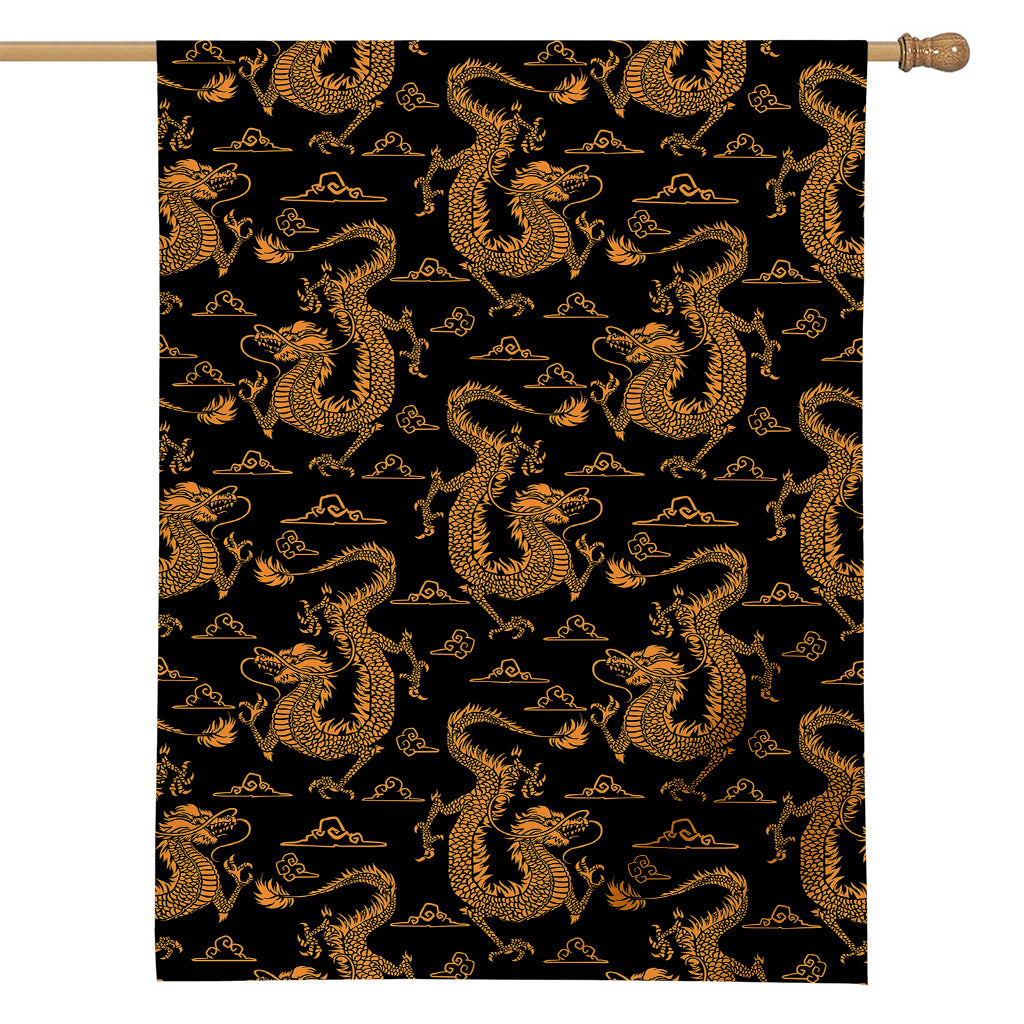 Eastern Dragon Pattern Print House Flag