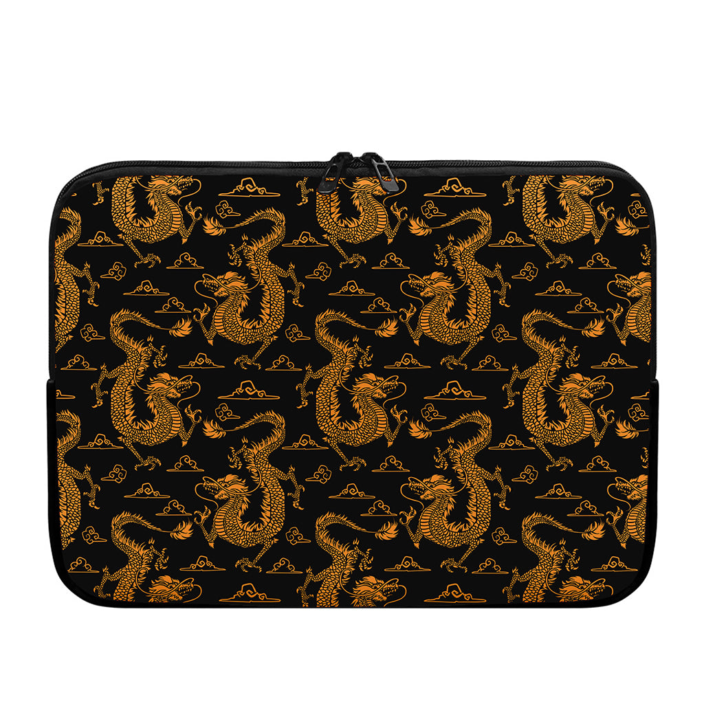 Eastern Dragon Pattern Print Laptop Sleeve