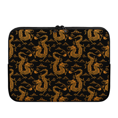 Eastern Dragon Pattern Print Laptop Sleeve