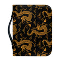 Eastern Dragon Pattern Print Leather Bible Cover