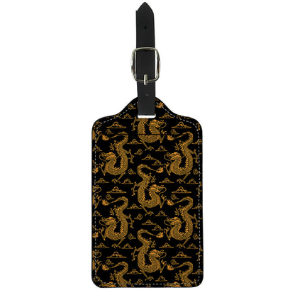 Eastern Dragon Pattern Print Luggage Tag