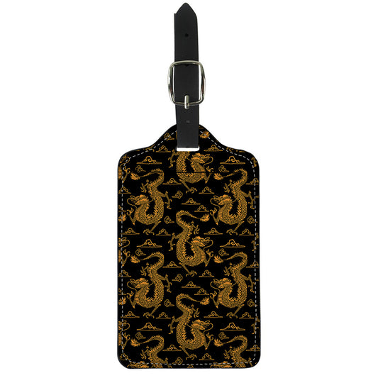 Eastern Dragon Pattern Print Luggage Tag