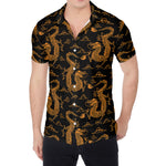 Eastern Dragon Pattern Print Men's Shirt