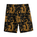 Eastern Dragon Pattern Print Men's Sports Shorts