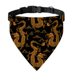Eastern Dragon Pattern Print Over The Collar Dog Bandana