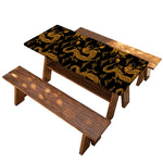Eastern Dragon Pattern Print Picnic Table Cover