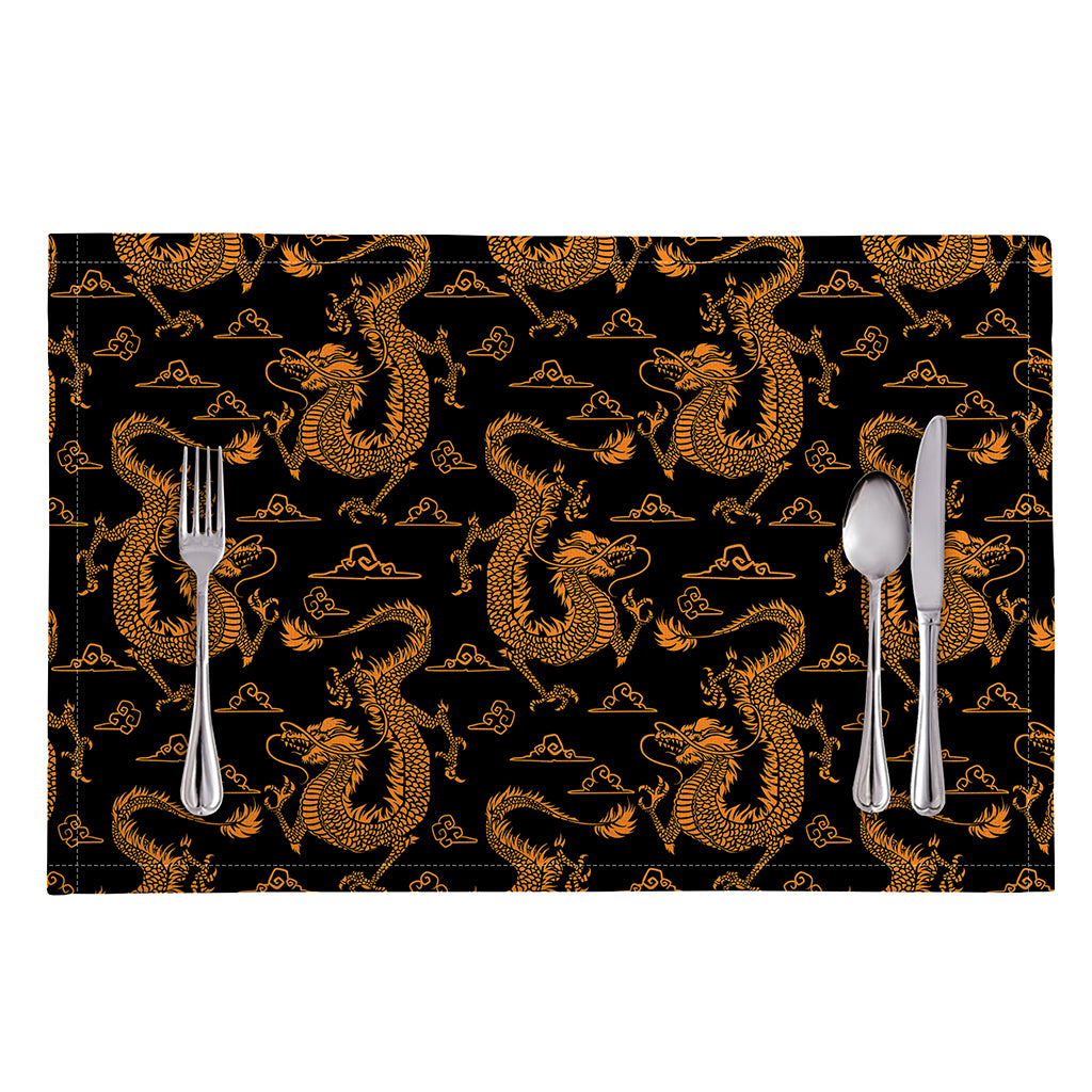 Eastern Dragon Pattern Print Placemat