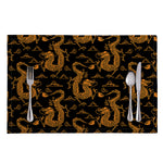 Eastern Dragon Pattern Print Placemat