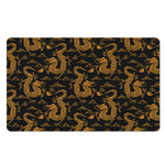 Eastern Dragon Pattern Print Polyester Doormat