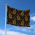 Eastern Dragon Pattern Print Polyester Flag