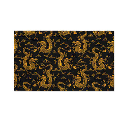 Eastern Dragon Pattern Print Polyester Flag