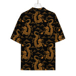 Eastern Dragon Pattern Print Rayon Hawaiian Shirt