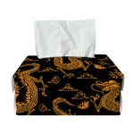 Eastern Dragon Pattern Print Rectangle Tissue Box Cover